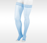 Juzo Soft 2000 Thigh High Open Toe Petite Silicone Band 15-20 mmHg Trend Colors