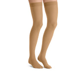 Jobst UltraSheer 30-40 mmHg Closed Toe Petite Lace Band Thigh High Women's Compression Stockings