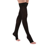 Jobst Opaque 20-30 mmHg Open Toe Dot Band Thigh High Women's Compression Stockings