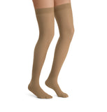 Jobst UltraSheer 20-30 mmHg Closed Toe Dot Band Thigh High Women's Compression Stockings