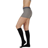 Juzo Basic 4411AD10 Black Knee High Open Toe Compression Stockings  20-30 mmhg