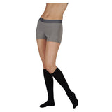 Juzo Basic 4410AD10 Black Knee High Open Toe  Compression Socks 15-20mmhg