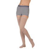 Juzo Basic 4410AGFFSB14 Beige Thigh High Silicone Top Band Full Foot  Compression Stocking 15-20 mmhg