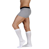 Juzo Basic 4701AD06 Casual White Knee High Compression Socks 20-30 mmhg