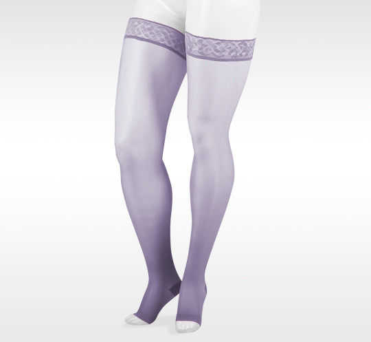 Juzo Soft 2000 Thigh High Open Toe Petite Silicone Band 15