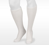 Juzo Basic 4700AD06 Casual White Knee High Compression Socks 15-20mmhg