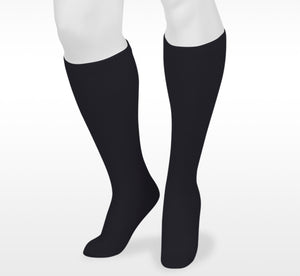 Juzo Basic 4700AD10 Black Casual Knee High Full Foot Compression Socks 15-20 mmhg