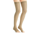 Jobst UltraSheer 20-30 mmHg Open Toe Petite Dot Band Thigh High Women's Compression Stockings