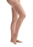 Jobst UltraSheer 30-40 mmHg Closed Toe Petite Lace Band Thigh High Women's Compression Stockings