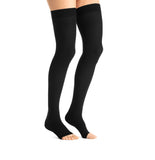 Jobst Opaque 15-20 mmHg Open Toe Dot Band Thigh Women's Compression Stockings
