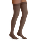 Jobst Opaque 15-20 mmHg Closed Toe Dot Band Thigh Women's Compression Stockings