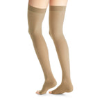 Jobst UltraSheer 20-30 mmHg Open Toe Dot Band Thigh High Women's Compression Stockings