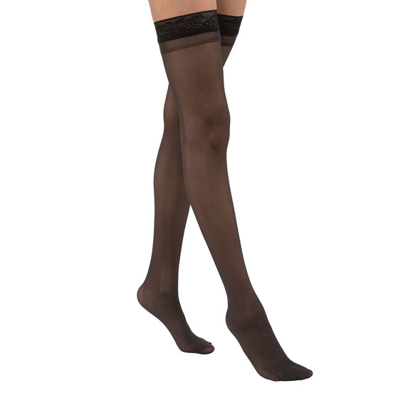 Buy Activa Ultra-Sheer Lace Top Thigh High Compression Socks